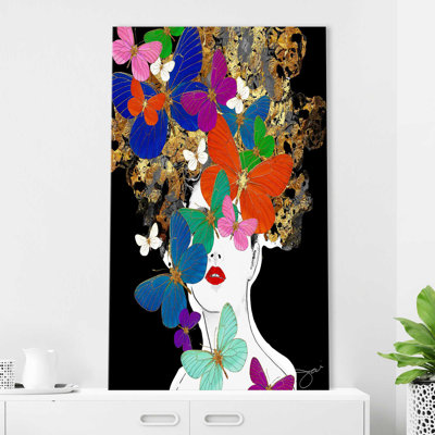 «Butterfly Girl (Vertical)» par Jodi - impression