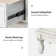2-drawer bedside table with wooden legs and Lundgren load space