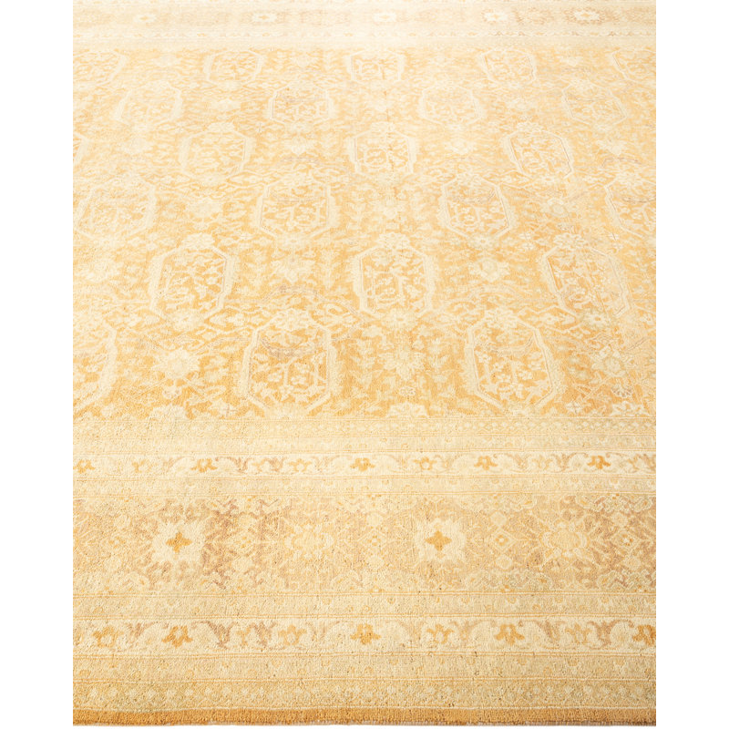 Tapis unique en bronze noué à la main de 8 pi 1 po x 10 pi 7 po Keenan