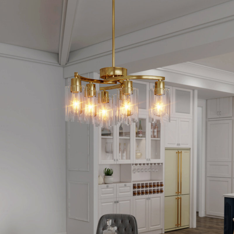 Chandelier  - 6-Light Configuration S, Gold