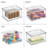 iDesign Stackable Hinged-Lid Pantry or Kitchen Storage Box - Lidded Storage Box for Organizing Cabinets and Under Sinks