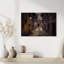 Old Town Night Path Contemporary Architecture City Wall Art Print 1 Piece Wrapped Canvas Wall Art-1604531306