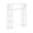 Lund Wooden Bath Set With 1 Over The Toilet Bathroom Shelf And 1 Tall Bath Storage Shelf