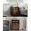 Meuble de rangement cannelé, table de chevet modulaire avec 2 tablettes ouvertes-134223460