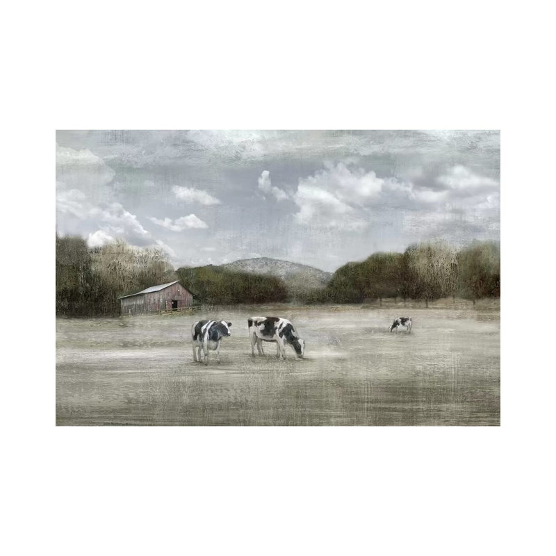Country Satisfaction 1 Piece Wrapped Canvas Painting, 30.48 cm H x 45.72 cm W