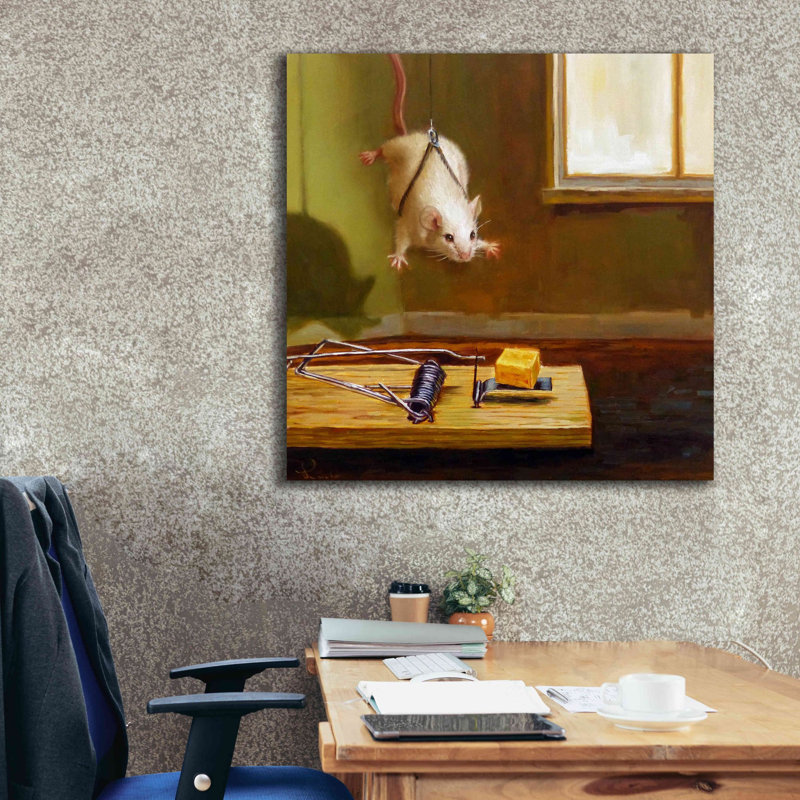 Mission impossible par Lucia Heffernan - reproduction sur toile tendue, H 37 po x l 37 po x P 1,5 po