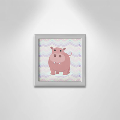 Pink Hippo Time' Wall Decal