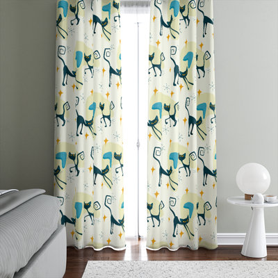 Semi Sheer Curtain Pair