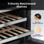 Réfrigérateur à vin Whynter BSR-046DW encastré en acier inoxydable de 24 pouces avec porte réversible, contrôle numérique, serrure et filtre à charbon