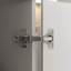 Armoire d'angle avec armoire supérieure, 2 portes, hauteur 93,9 po