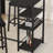 3-piece Bar Height Dining Table Set With Storage Shelves