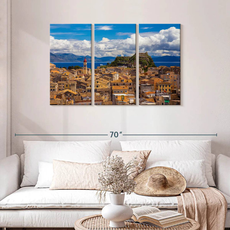 Nicci Corfu Cityscape, 28" H x 45" W