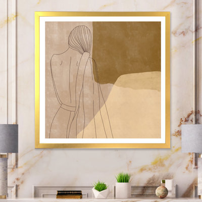 «Minalisme femme», reproduction d'art sur toile moderne et contemporaine