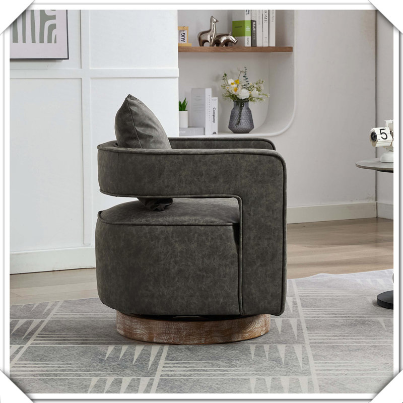 Fauteuil demi-tonneau Modern, Gris