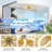 36.22'' 7- Blade Dimmable LED Reversible Flush Mount Ceiling Fan With Remote And App-475644084-491028808