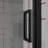 Goodyo 32"X 72" Pivot Bifold Frameless Glass Shower Door 1/4 Inch (6Mm) Tempered Clear Glass Swing Shower Panel In Black Finish, Reversible Installation