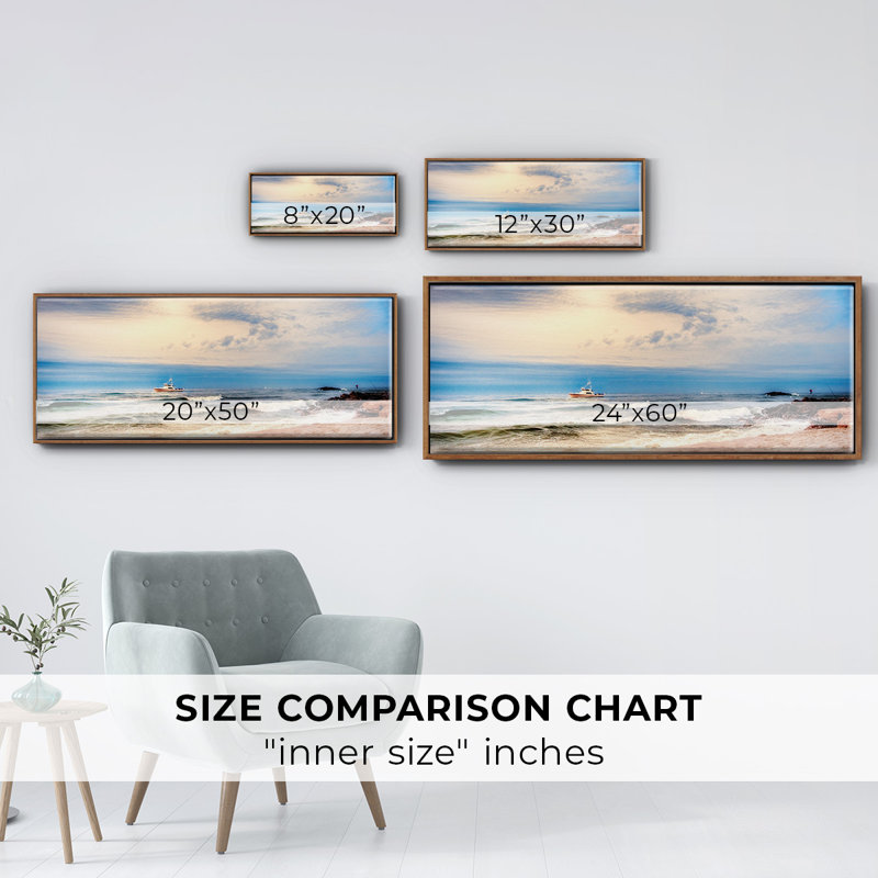 Heading to Sea- Framed Canvas