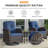 Gaetanino 7-Pieces Outdoor Conversation Set with Swivel Rocking Chairs and Glider Loveseat-102671560-107962169