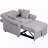 Chenille Convertible Sleeper Sofa-1202535483