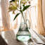 Vase de table en verre transparent 13,38 "intérieur / extérieur