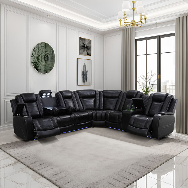 Canapé modulaire inclinable électrique Ottniel