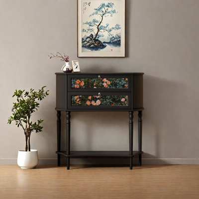Retro Multifunctional Art Console Table