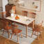 Plateau de table en bois fritté blanc avec bois massif pour la salle à manger / cuisine-1494255566