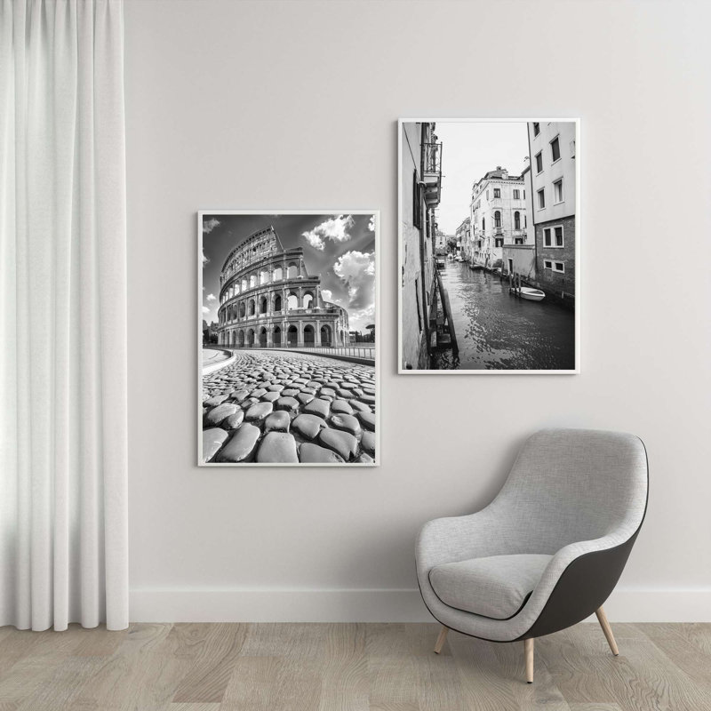 Élégantes peintures décoratives en panneau de fibres à densité moyenne (2 pièces), 15,8 po x 19,7 po chacune | 100% panneau de fibres à densité moyenne avec impression numérique éclatante | Parfait pour la décoration de salon et de chambre à coucher, design élégant et accrocheur