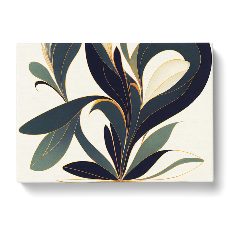 Precious Plant Leaf - Wrapped Canvas Print, 40cm H x 60cm W x 3cm D