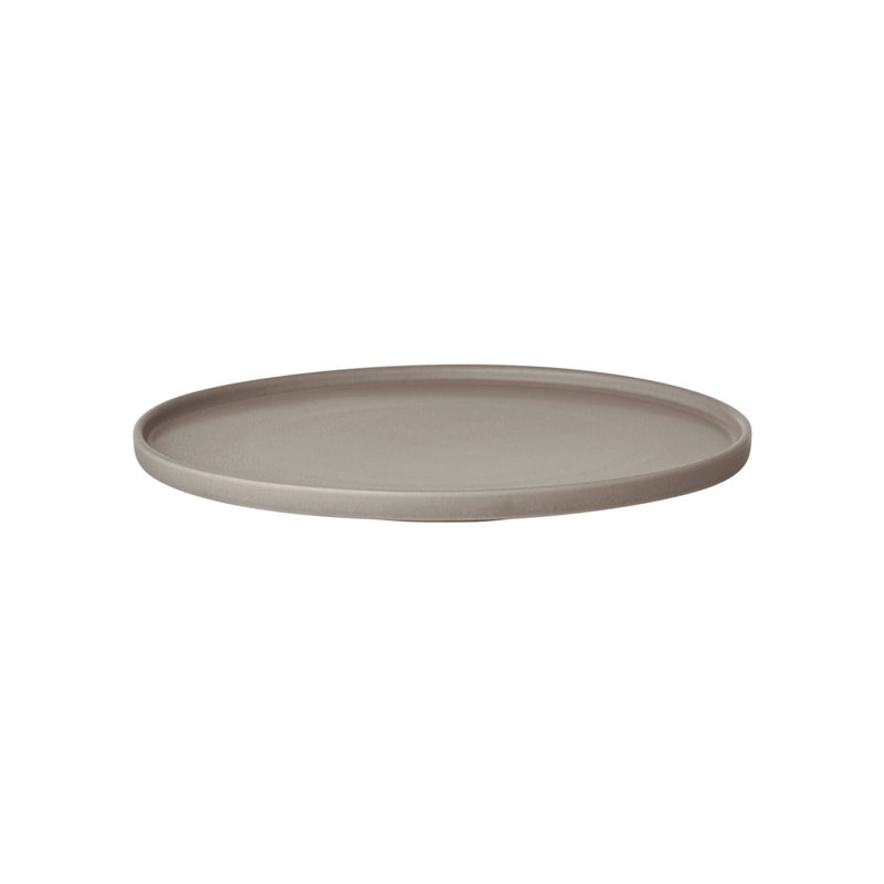 MAKOTO Japanese Style Stoneware Dessert Plate, Elephant Skin (grey)
