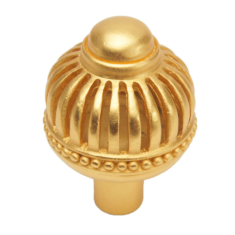 Cricket Cage large round knobin Gilded Mercury, Gold