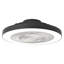 Ventilateur de plafond encastré noir de 20 po avec éclairage, profil bas, application et télécommande, moteur à courant continu silencieux à 6 vitesses, DEL à intensité variable pour la chambre à coucher-295176454-290089828-295176451