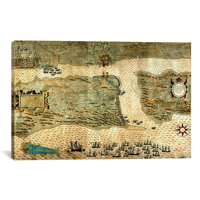Antique Maps Traditional, 12" H x 18" W x 0.75" D