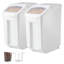 Bac à farine pour cuisine 4,5Gal / 20Lx2