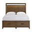 Ensemble de chambre avec très grand lit chocolat et rangement en bois chocolat-1452436390-1452436391