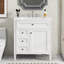Meuble-lavabo de 30 po avec lavabo supérieur, meuble de rangement moderne avec 2 tiroirs et tiroir basculant, meuble-lavabo simple, meuble-lavabo-877568262