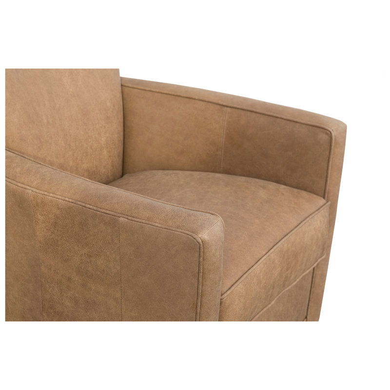 Fauteuil pivotant en cuir Aster, 1130 Poterie