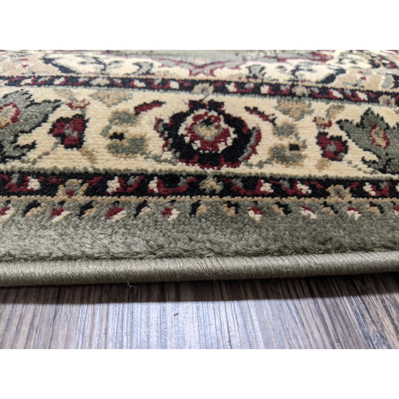 Northington Sage Traditional Oriental Area Rug, Round 5'3"