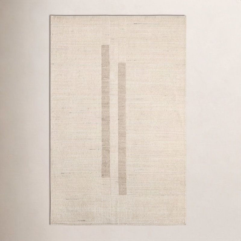 Tapis ivoire / brun clair tissé à la main Jaipur Living Caledonia ITD02 (10 pi x 14 pi), Rectangle de 10 pi x 14 pi