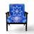 Gundry - Moroccan Orange Tiles Collage I - Upholstered Bohemian Chic Velvet Accent Arm Chair-6570717-6570708