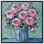 Vases à fleurs en toile de stuc et fleurs modernes par Art Remedy