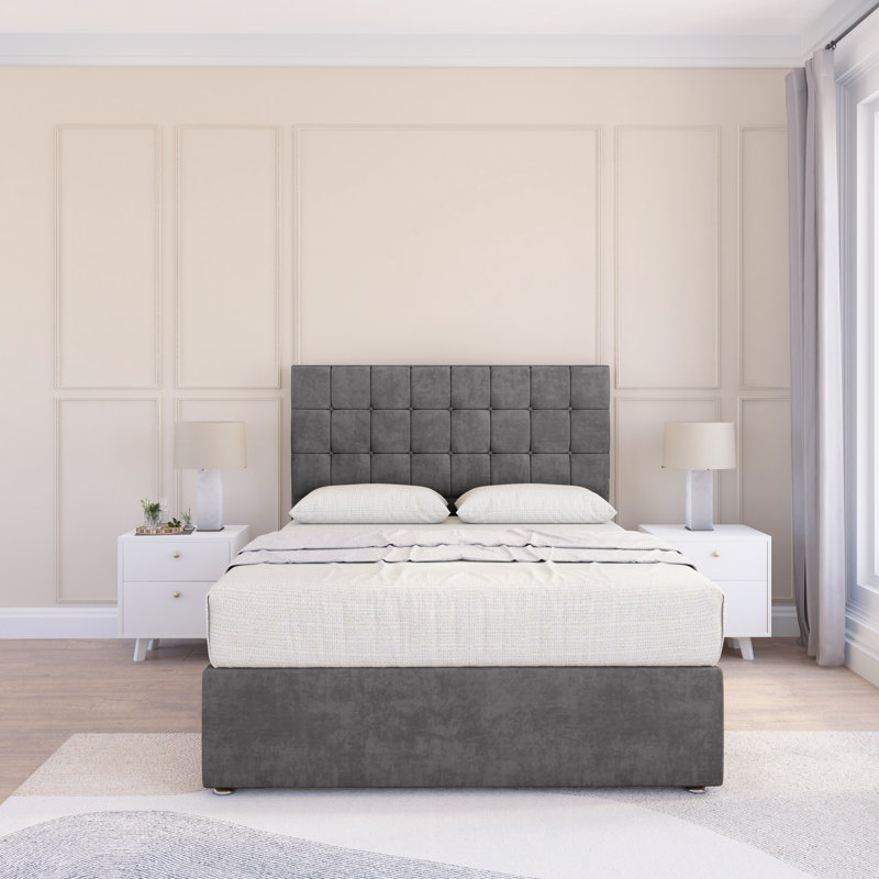 Bed, Grey, Super King (6')