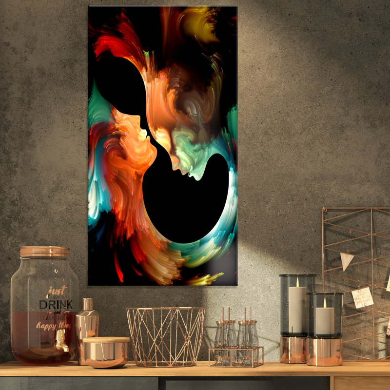 « realms of paint », impression, H 32 po x l 16 po x P 1 po, Toile tendue