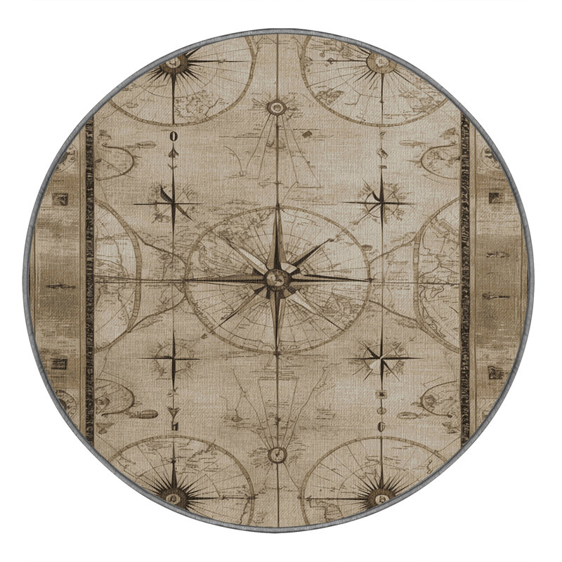  Tapis nautique lavable, Rond 4 pi