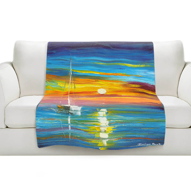 Couverture sherpae perdue à sea, l 51 po x L 60 po