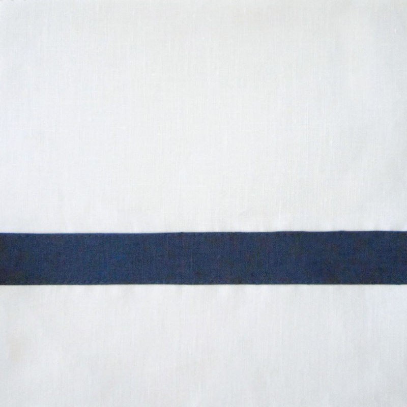 Fino 6-pc Napkin Set, White/Navy, 22" x 22"