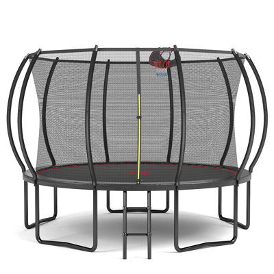 Trampoline - citrouille - échelle