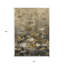 Tapis extérieur lavable floral beige et brun clair 8 pi x 10 pi