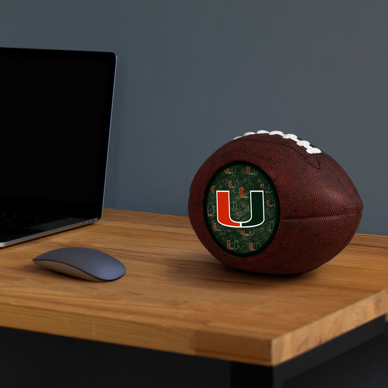 Logo 3D DEL en résine des Hurricanes de la NCAA de Miami | 26,7 cm