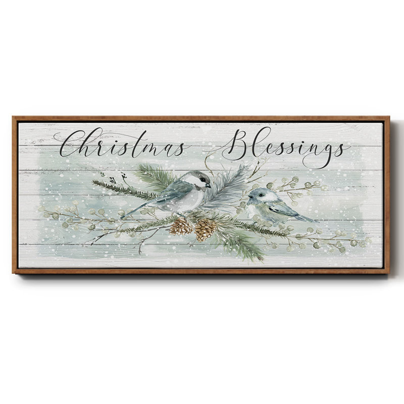 Christmas Blessings- Framed Canvas